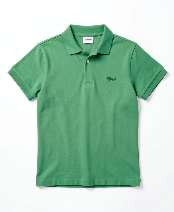 Green Lacoste L.12.12 polo shirt