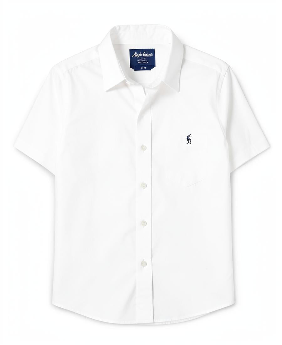 White Ralph Lauren oxford button-down shirt
