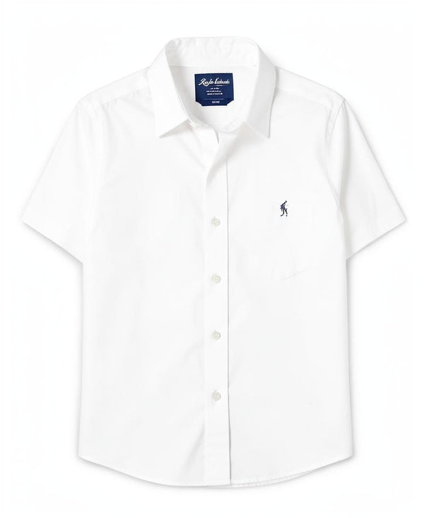 White Ralph Lauren oxford button-down shirt